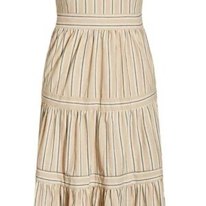 Torrid Striped Beige and Black Maxi Dress size 12. New!